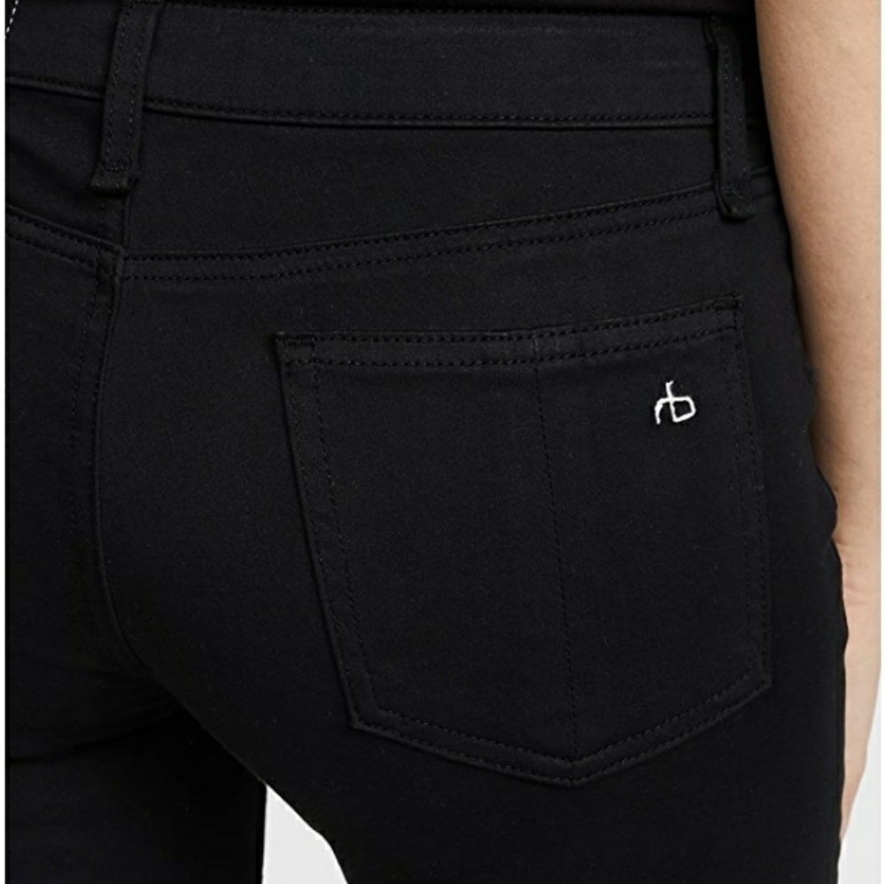 Rag & Bone | The Plush Legging Jean in Black - Picture 9 of 14